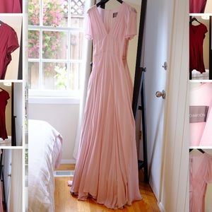 Reformation Pale Pink Gown NWOT